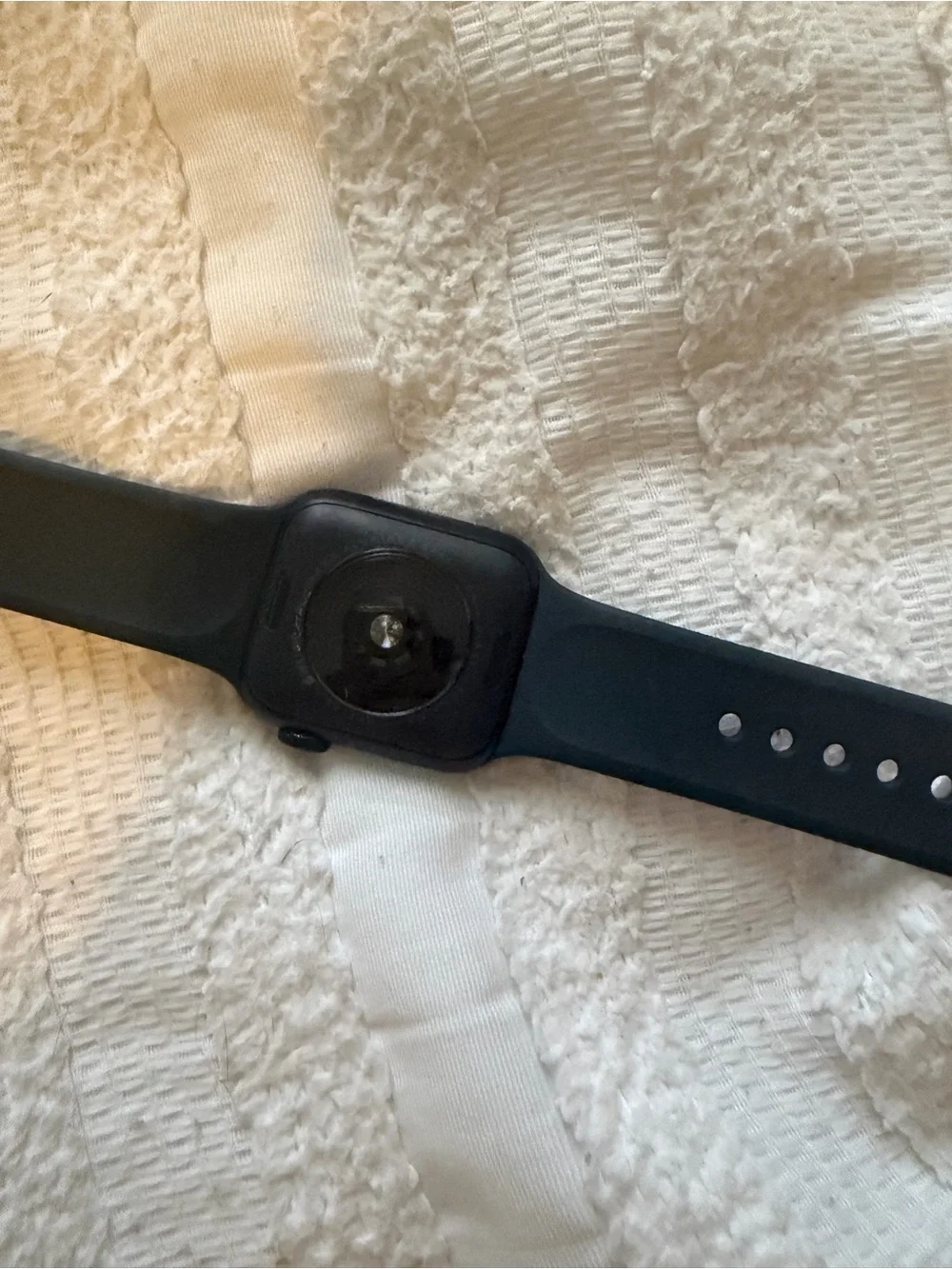 Smartwatch with Black Silicone Band